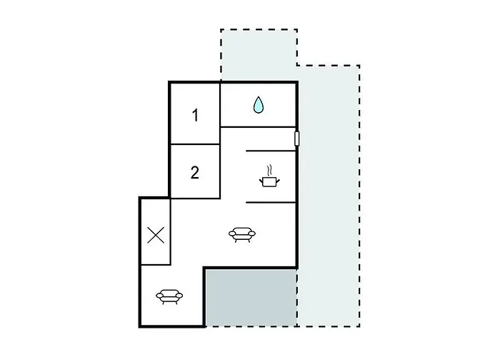 2 Bedroom Pet Friendly In Semesterbostad Knebel